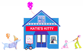 Katie's Kitty Sign Illustration